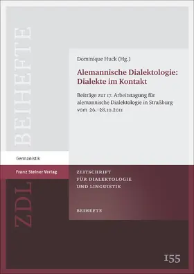 Huck |  Alemannische Dialektologie: Dialekte im Kontakt | Buch |  Sack Fachmedien