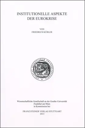 Kübler |  Institutionelle Aspekte der Eurokrise | Buch |  Sack Fachmedien