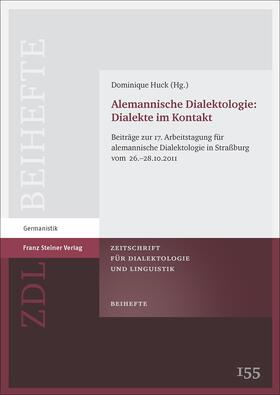 Huck |  Alemannische Dialektologie: Dialekte im Kontakt | eBook | Sack Fachmedien