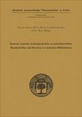 Ganina / Klein / Squires |  Deutsch-russische Arbeitsgespräche zu mittelalterlichen Handschriften und Drucken in russischen Bibliotheken | Buch |  Sack Fachmedien