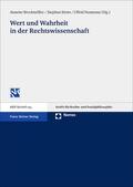 Brockmöller / Kirste / Neumann |  Wert und Wahrheit in der Rechtswissenschaft | Buch |  Sack Fachmedien