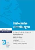 Elvert / Aschmann / Denzel |  Historische Mitteilungen 27 (2015) | Buch |  Sack Fachmedien