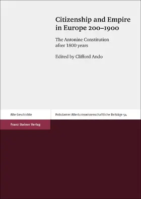 Ando | Citizenship and Empire in Europe 200-1900 | Buch | 978-3-515-11187-4 | www.sack.de