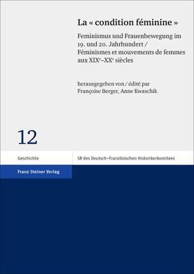 Berger / Kwaschik | La "condition féminine" | E-Book | sack.de