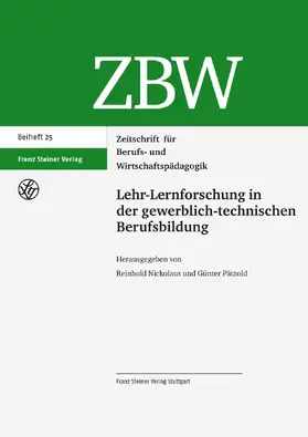 Nickolaus / Pätzold | Lehr-Lernforschung in der gewerblich-technischen Berufsbildung | E-Book | www.sack.de