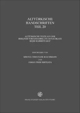 Alttürkische Handschriften | Buch |  Sack Fachmedien