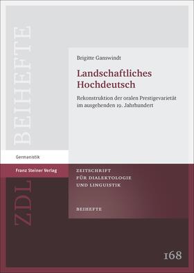 Ganswindt |  Landschaftliches Hochdeutsch | Buch |  Sack Fachmedien