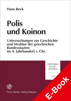 Beck |  Polis und Koinon | eBook | Sack Fachmedien