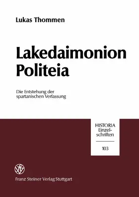 Thommen |  Lakedaimonion politeia | eBook | Sack Fachmedien