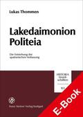 Thommen |  Lakedaimonion politeia | eBook | Sack Fachmedien