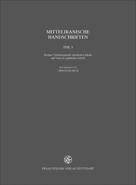 Mitteliranische Handschriften | Buch | 978-3-515-12100-2 | sack.de