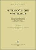 Tobler / Lommatzsch / Christmann |  Altfranzösisches Wörterbuch. Band 12. Lieferung 94 | Buch |  Sack Fachmedien