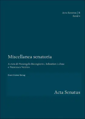 Buongiorno / Lohsse / Verrico |  Miscellanea senatoria | eBook | Sack Fachmedien