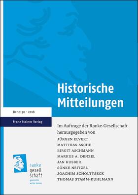 Elvert / Aschmann / Denzel |  Historische Mitteilungen 30 (2018) | Buch |  Sack Fachmedien