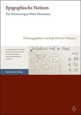 Harter-Uibopuu |  Epigraphische Notizen | Buch |  Sack Fachmedien