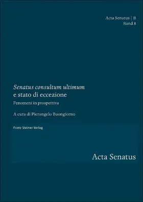 Buongiorno | "Senatus consultum ultimum" e stato di eccezione | E-Book | www.sack.de