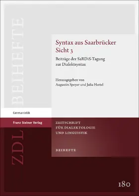 Speyer / Hertel |  Syntax aus Saarbrücker Sicht 3 | eBook | Sack Fachmedien
