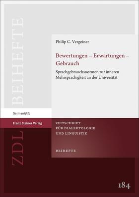 Vergeiner | Vergeiner, P: Bewertungen - Erwartungen - Gebrauch | Buch | 978-3-515-12871-1 | sack.de