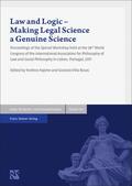 Yoshino / Villa Rosas |  Law and Logic - Making Legal Science a Genuine Science | Buch |  Sack Fachmedien