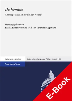Salatowsky / Schmidt-Biggemann |  "De homine" | eBook | Sack Fachmedien