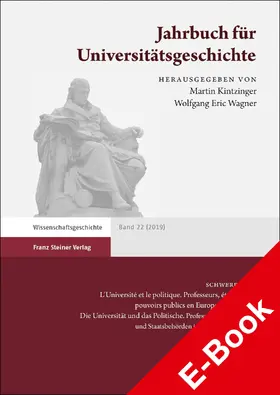Kintzinger / Dubois / Wagner |  Jahrbuch für Universitätsgeschichte 22 (2019) | eBook | Sack Fachmedien
