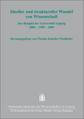 Stekeler-Weithofer |  Ideeller und struktureller Wandel von Wissenschaft | Buch |  Sack Fachmedien