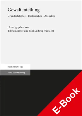 Mayer / Weinacht |  Gewaltenteilung | eBook | Sack Fachmedien