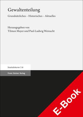 Mayer / Weinacht | Gewaltenteilung | E-Book | sack.de