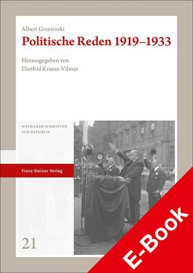 Grzesinski / Krause-Vilmar |  Politische Reden 1919–1933 | eBook | Sack Fachmedien