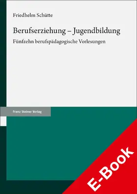 Verlag |  Berufserziehung – Jugendbildung | eBook | Sack Fachmedien