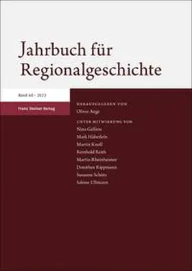 Auge | Jahrbuch für Regionalgeschichte 40 (2022) | Buch | 978-3-515-13341-8 | www.sack.de