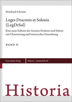 Schmitz |  Leges Draconis et Solonis (LegDrSol) | Buch |  Sack Fachmedien