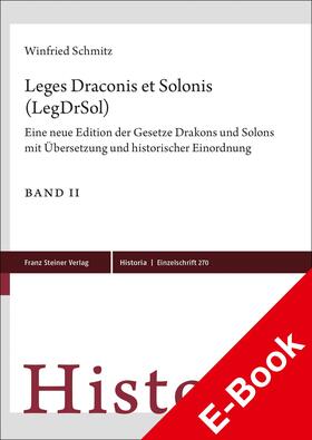 Schmitz |  Leges Draconis et Solonis (LegDrSol) | eBook | Sack Fachmedien