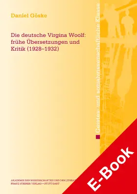 Göske |  Die deutsche Virginia Woolf | eBook | Sack Fachmedien