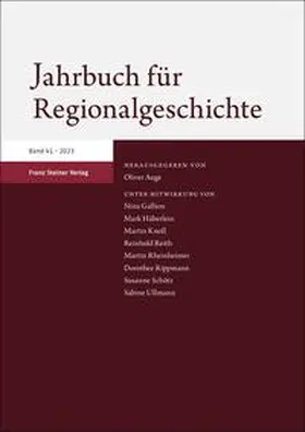 Auge |  Jahrbuch für Regionalgeschichte 41 (2023) | Buch |  Sack Fachmedien