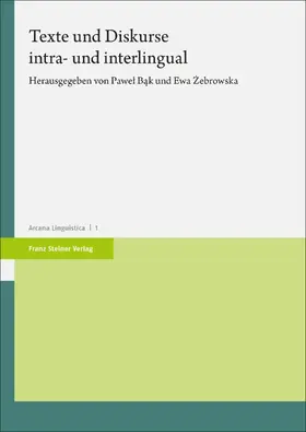 Zebrowska / Bak / B?k |  Texte und Diskurse intra- und interlingual | eBook | Sack Fachmedien