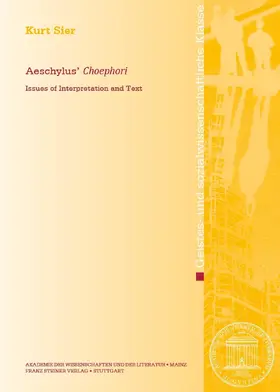 Sier |  Aeschylus’ "Choephori" | eBook | Sack Fachmedien