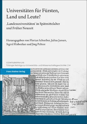 Schreiber / Jansen / Hirbodian |  Universitäten für Fürsten, Land und Leute? | Buch |  Sack Fachmedien