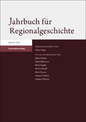 Auge |  Jahrbuch für Regionalgeschichte 43 (2025) | eBook | Sack Fachmedien