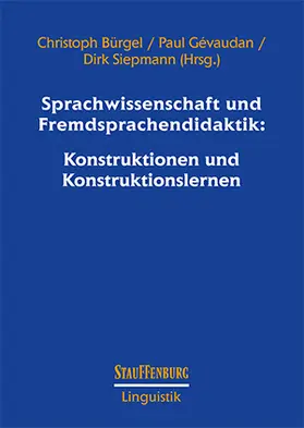 Bürgel / Gévaudan / Siepmann |  Sprachwissenschaft und Fremdsprachendidaktik | Buch |  Sack Fachmedien
