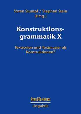 Stumpf / Stein |  Konstruktionsgrammatik. Band 10 | Buch |  Sack Fachmedien
