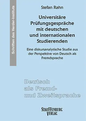Rahn |  Universitäre Prüfungsgespräche mit deutschen und internationalen Studierenden | Buch |  Sack Fachmedien