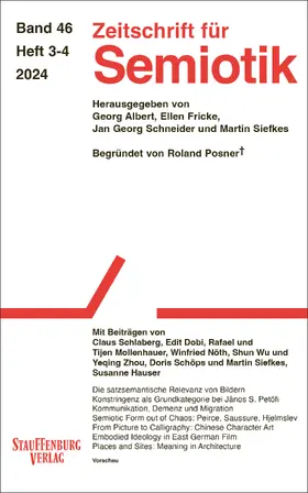 Albert / Fricke / Schneider |  Zeitschrift für Semiotik 46 (2024) 3-4 | Buch |  Sack Fachmedien