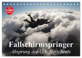 CALVENDO / Stanzer |  Fallschirmspringer. Absprung der U.S. Navy Seals (Tischkalender 2026 DIN A5 quer), CALVENDO Monatskalender | Sonstiges |  Sack Fachmedien