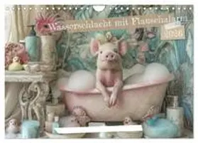 CALVENDO / Seltmann |  Wasserschlacht mit Flauschalarm (Wandkalender 2026 DIN A4 quer), CALVENDO Monatskalender | Sonstiges |  Sack Fachmedien
