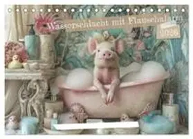 CALVENDO / Seltmann |  Wasserschlacht mit Flauschalarm (Tischkalender 2026 DIN A5 quer), CALVENDO Monatskalender | Sonstiges |  Sack Fachmedien