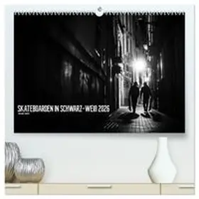 CALVENDO / Wagner |  Skateboarden in Schwarz-Weiß (hochwertiger Premium Wandkalender 2026 DIN A2 quer), Kunstdruck in Hochglanz | Sonstiges |  Sack Fachmedien