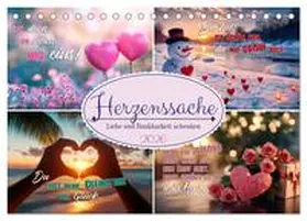 Viola / CALVENDO |  HERZENSSACHE Liebe und Dankbarkeit schenken (Tischkalender 2026 DIN A5 quer), CALVENDO Monatskalender | Sonstiges |  Sack Fachmedien