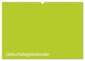 CALVENDO / ist gut |  Bastel-Geburtstagskalender grün / Geburtstagskalender (Wandkalender 2026 DIN A3 quer), CALVENDO Monatskalender | Sonstiges |  Sack Fachmedien