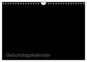 CALVENDO / ist gut |  Bastel-Geburtstagskalender schwarz / Geburtstagskalender (Wandkalender 2026 DIN A4 quer), CALVENDO Monatskalender | Sonstiges |  Sack Fachmedien